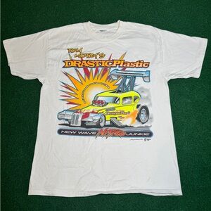 Y2K NHRA Drag Racing Nitro Junkie Muscle Car Medium T Shirt